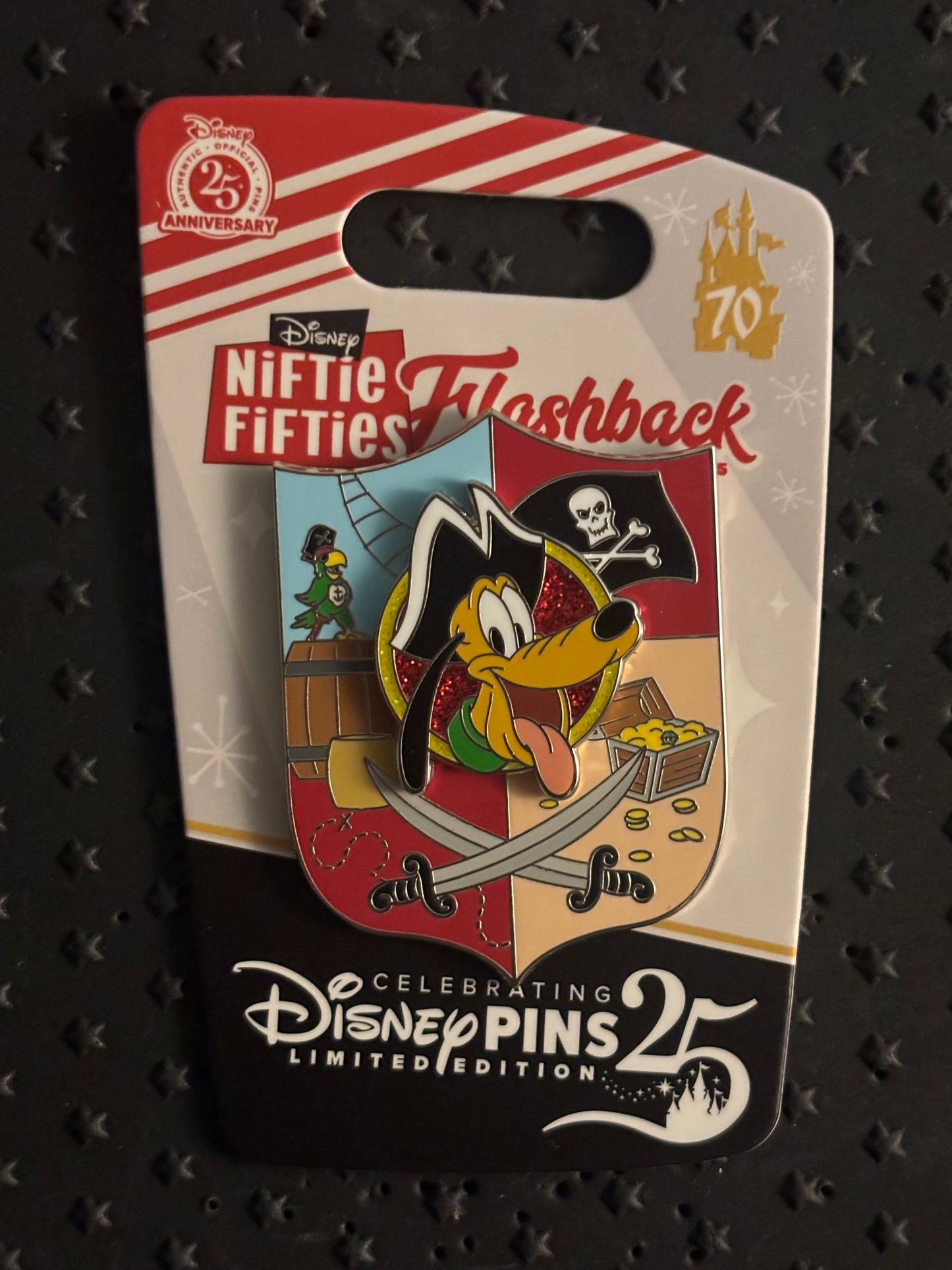 Pluto Pirate Frontierland Banner pin