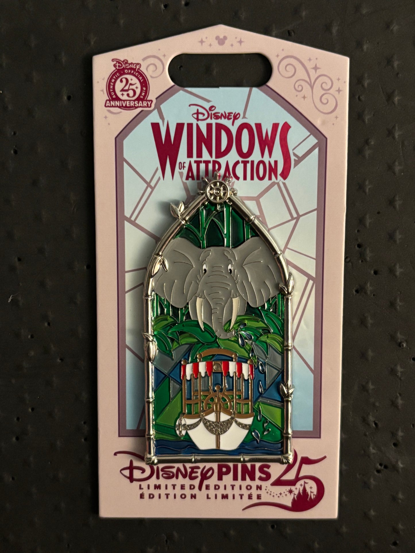 Windows of Attraction DLR Jungle Cruise pin