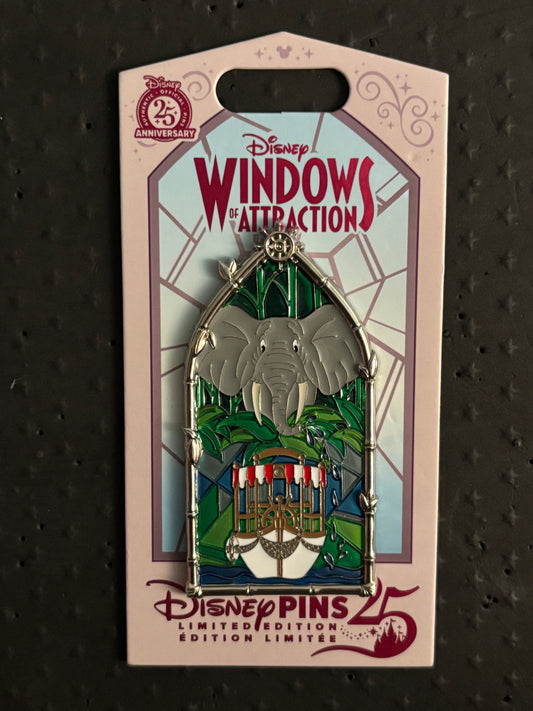 Windows of Attraction DLR Jungle Cruise pin