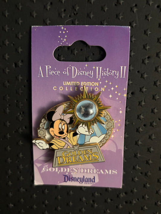 Minnie Mouse Golden Dreams Piece of History pin