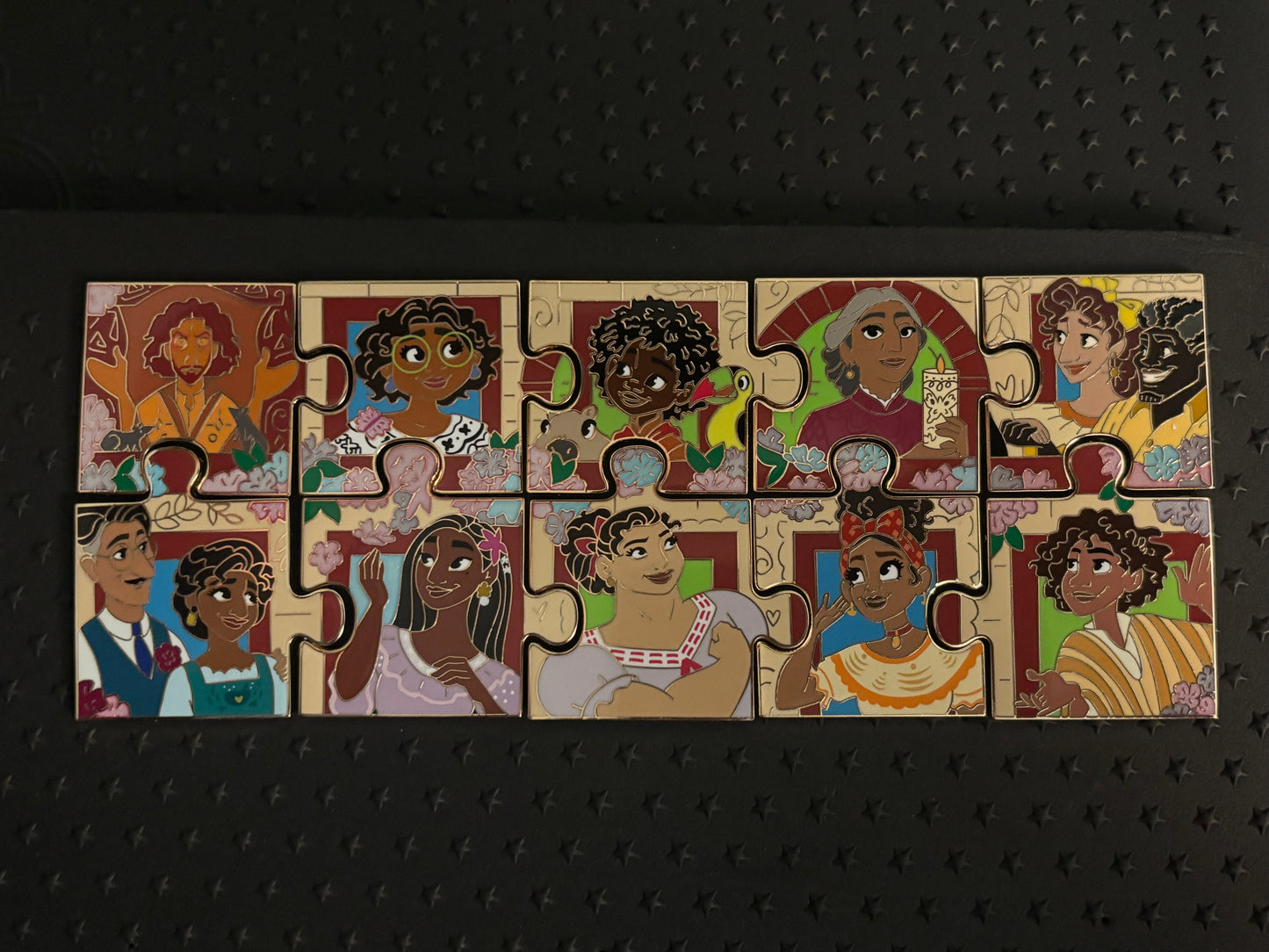 Encanto Character Connection puzzle pin set