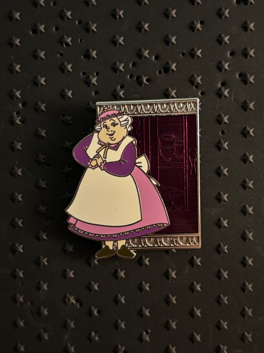 Mrs Potts human reveal/conceal mystery pin