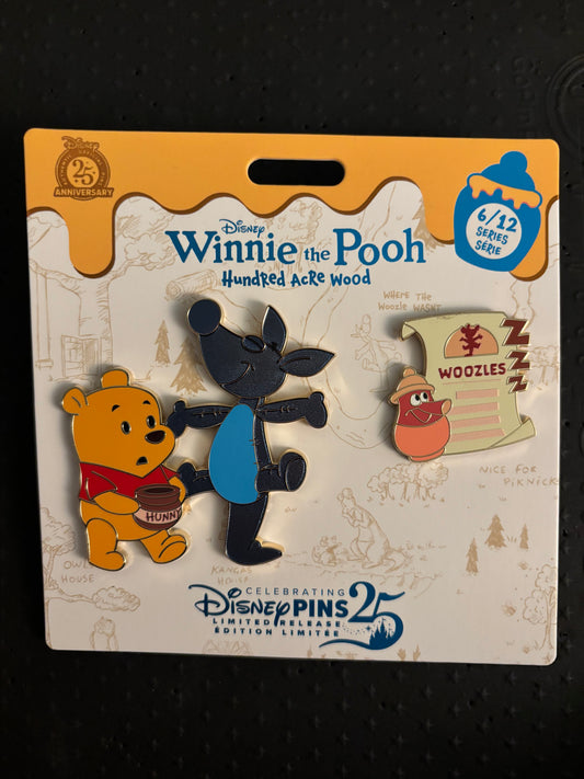 Winnie the Pooh & Woozle Hundred Acre Wood pin set