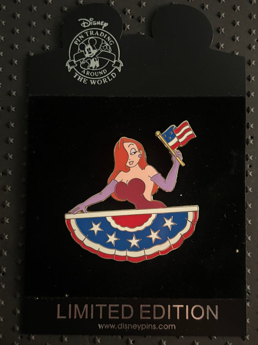 Jessica Rabbit “Saluting the Flag” Americana pin