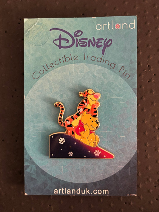 Winnie the Pooh & Tigger Snow Pals Artland pin