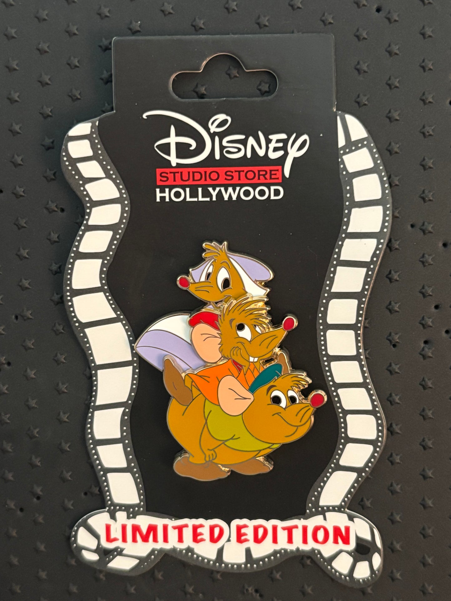 Perla, Jaq & Gus DSSH film stack series pin