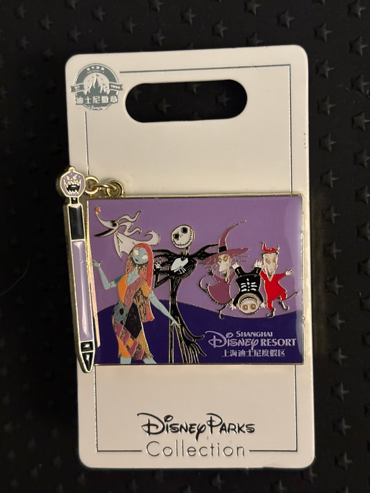 Nightmare Before Christmas autograph book hinge pin