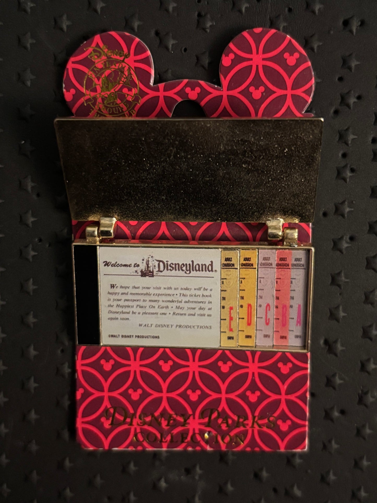 Disneyland Vintage Ticket Book hinge pin