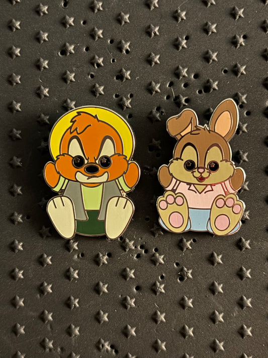 Brer Fox & Brer Rabbit Wishable pins