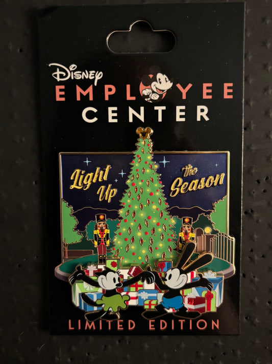 Oswald & Ortensia Light Up the Season DEC pin