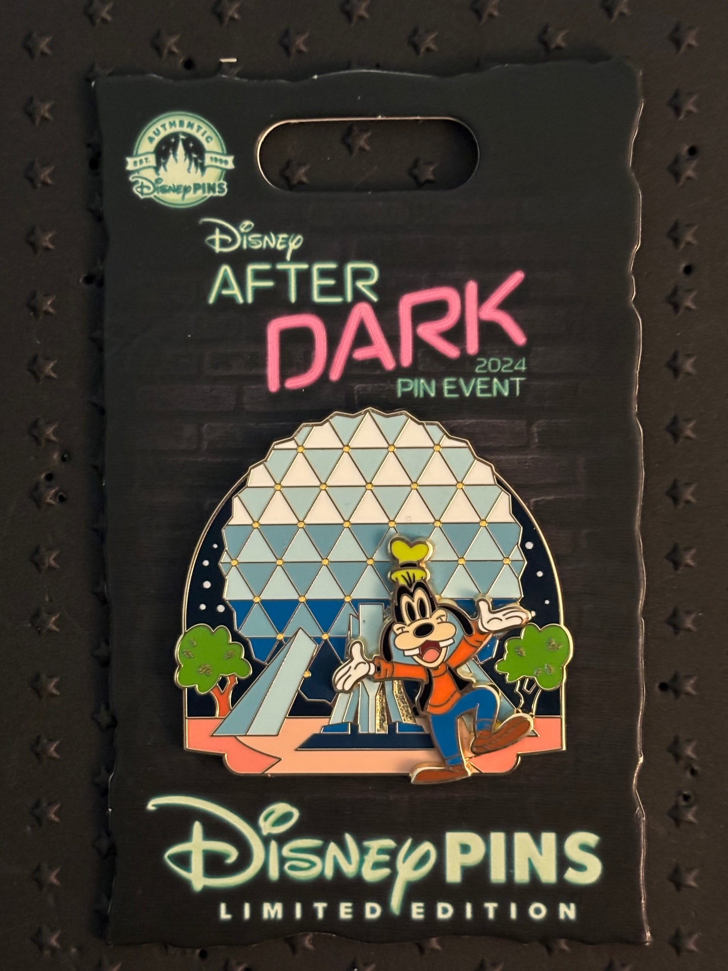 Goofy at Epcot Disney After Dark pin