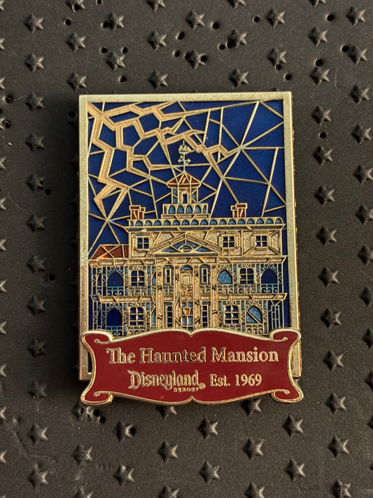 Haunted Mansion Disneyland stained glass pin
