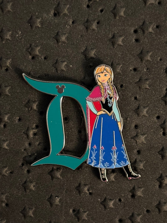 Anna Hidden Disney D pin