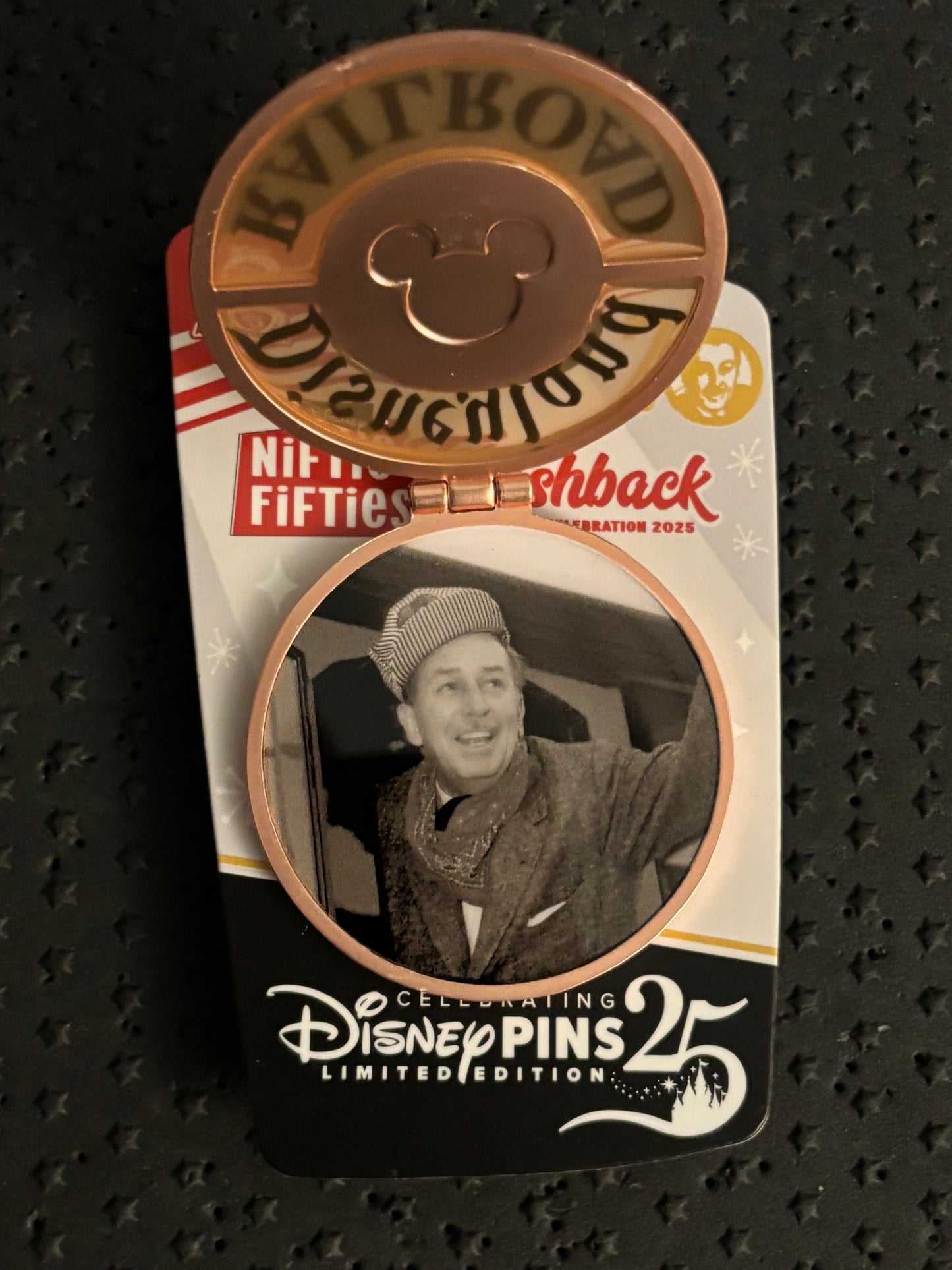 Railroad Walt’s Vision Niftie Fifties pin